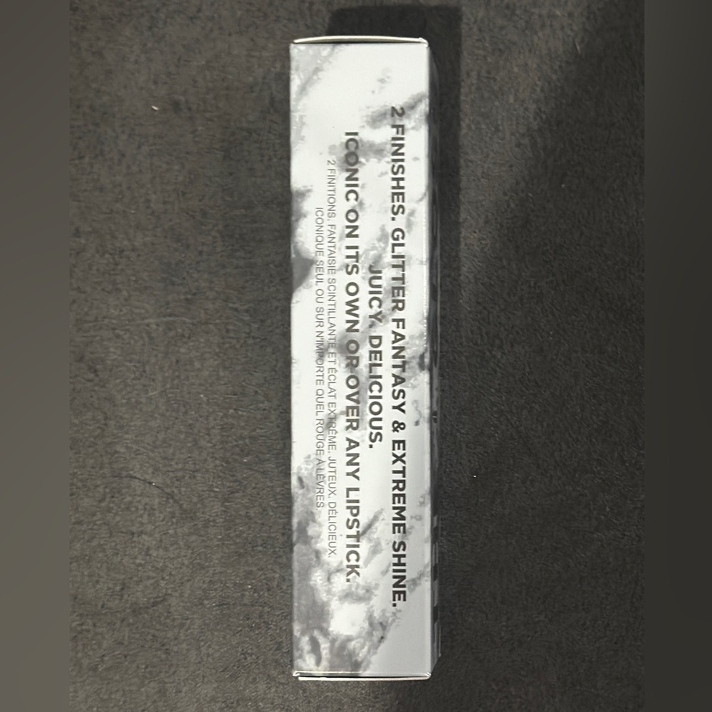 🪦Jeffree Star Six Feet Under The Gloss - sheer dark gray w silver sparkles - Picture 6 of 9
